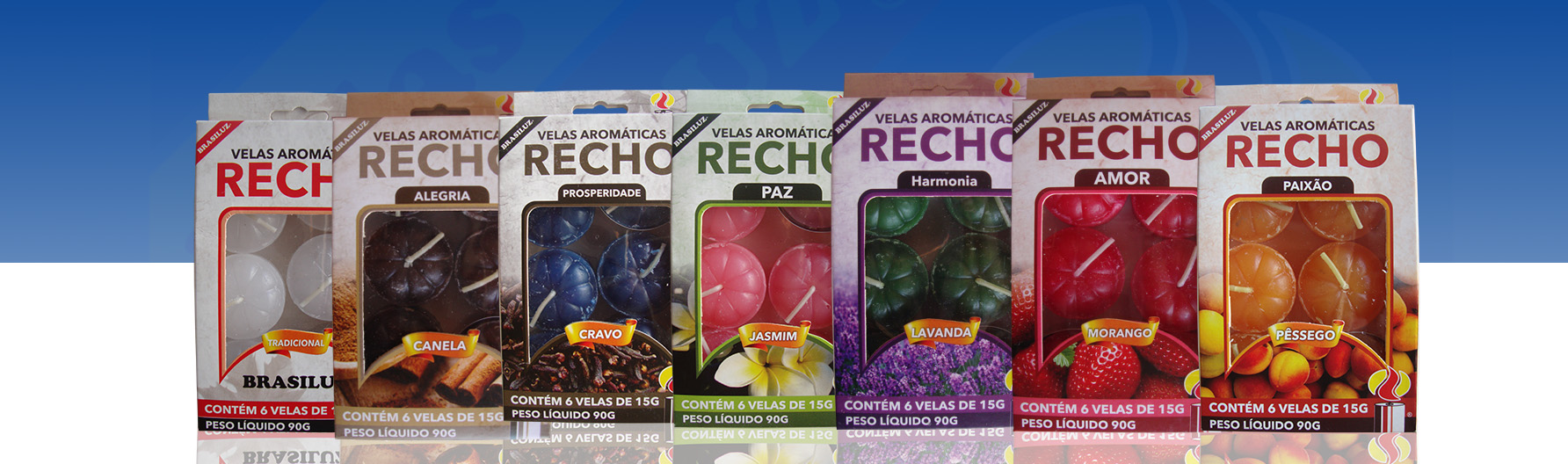 Velas Aromáticas e de Réchaud — Velas Brasiluz